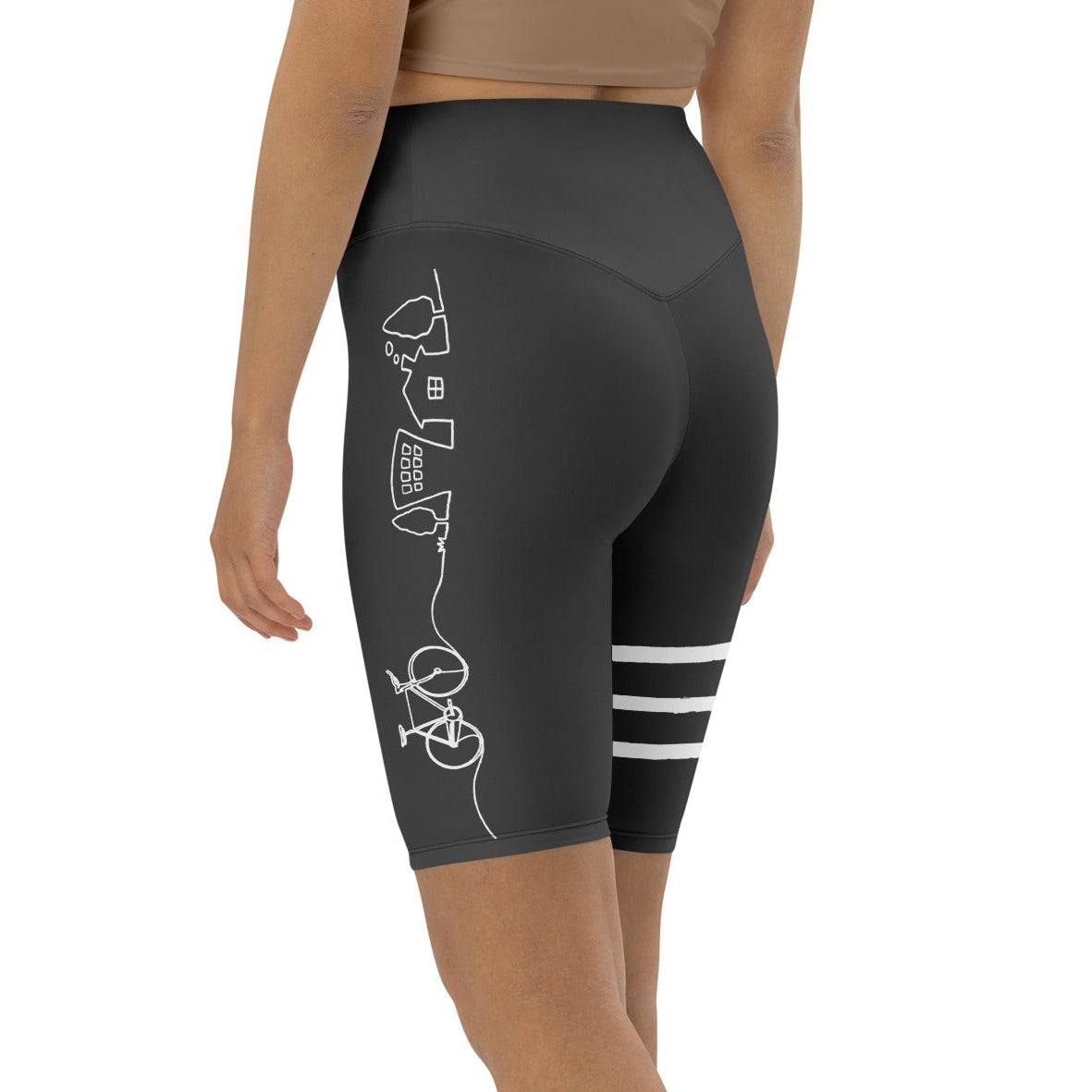 rebel rider high-waisted biker shorts for comfort and style