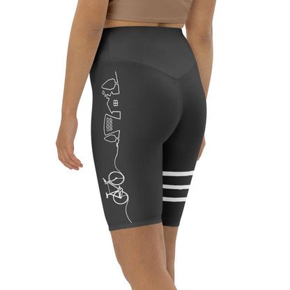 rebel rider high-waisted biker shorts for comfort and style