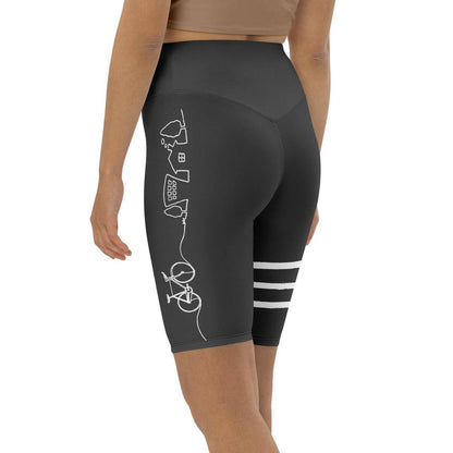High-waisted rebel rider biker shorts for comfort and style