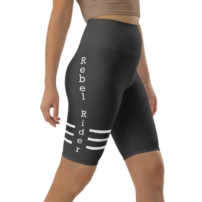 Rebel Rider high-waisted biker shorts for comfort and style